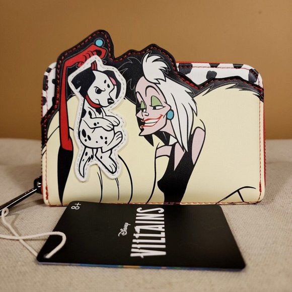 NWT 101 Dalmatian’s Villains Scene Cruela Loungefly LOUNGEFLY Disney 101 Dalmatians Cruella De Villains Scene  main image 2